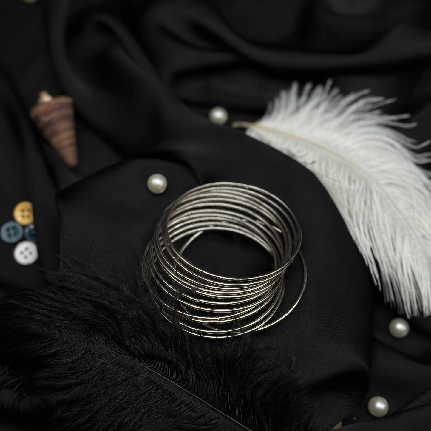 Silver Stack Bangles