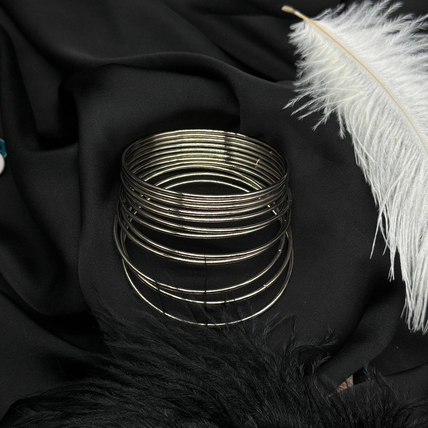 Silver Stack Bangles