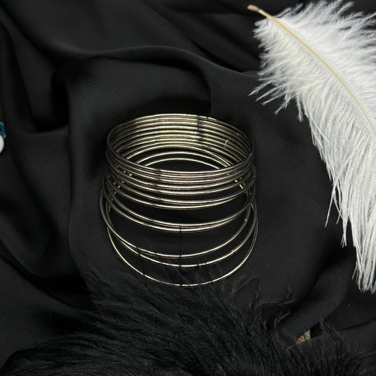 Silver Stack Bangles