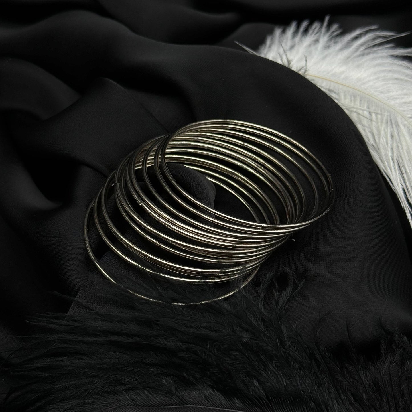 Silver Stack Bangles