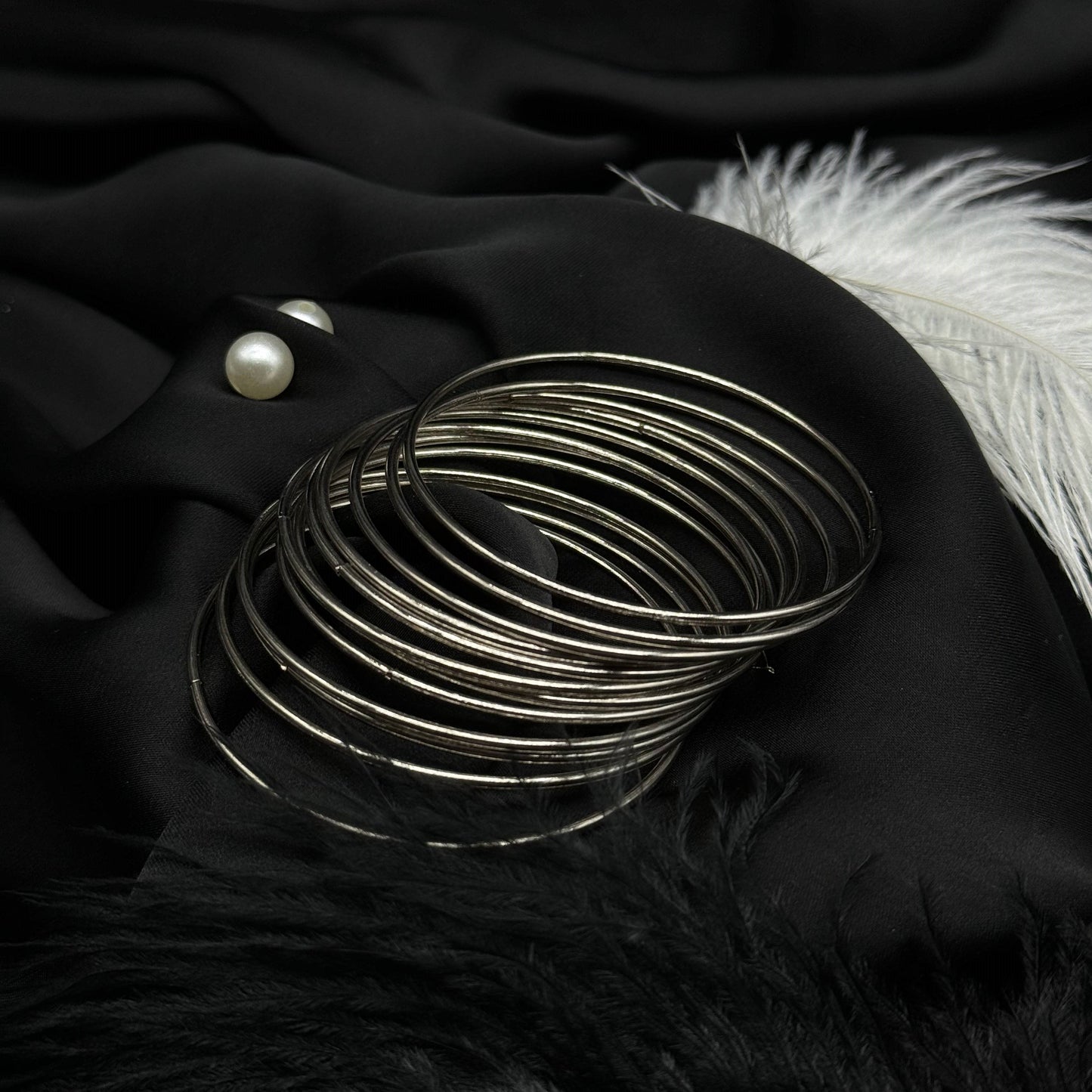 Silver Stack Bangles