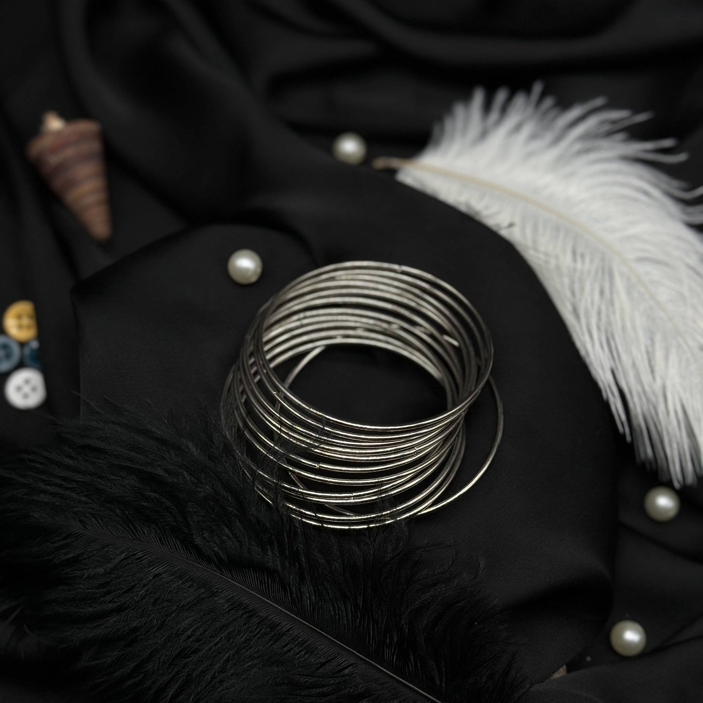 Silver Stack Bangles