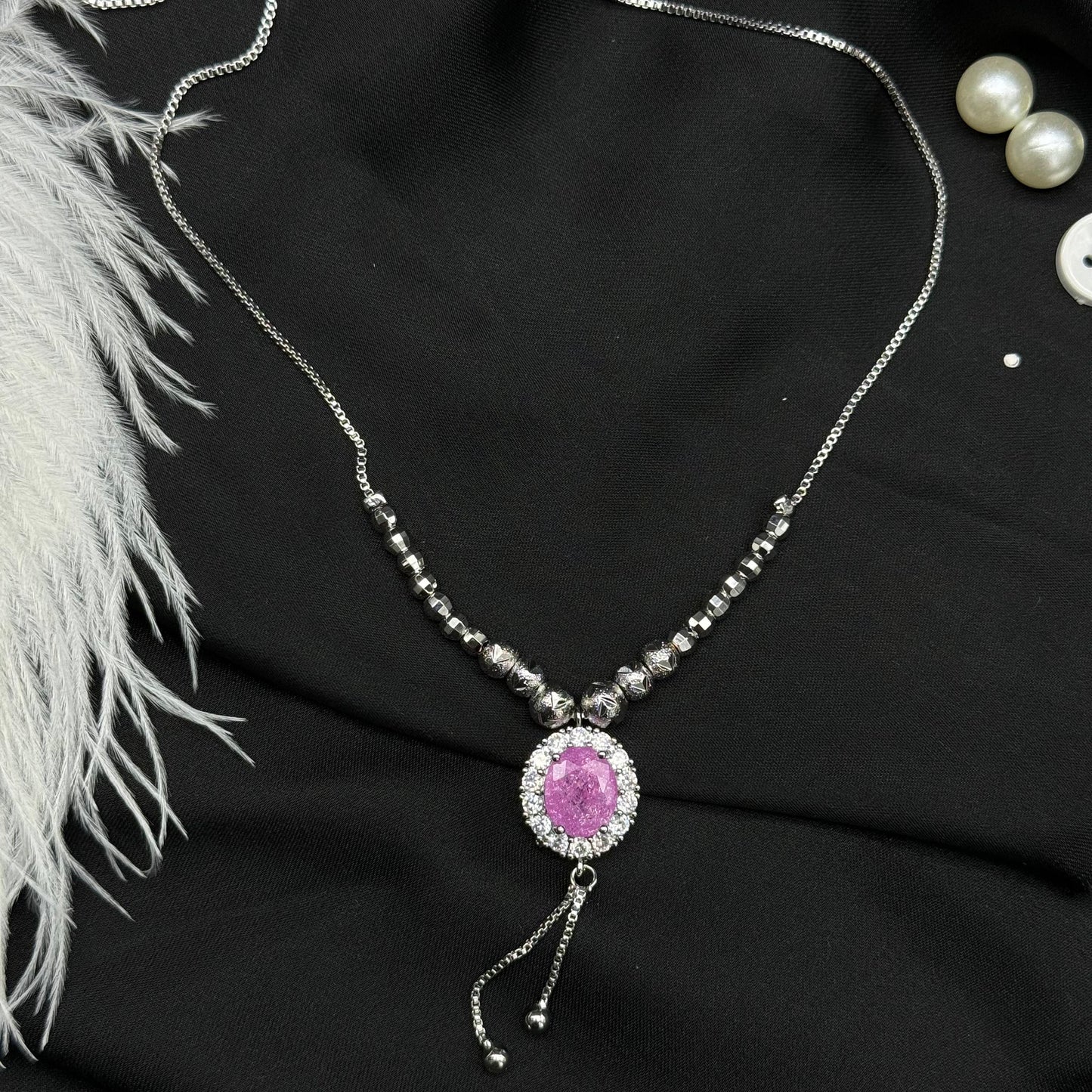 Pink Opal Necklace