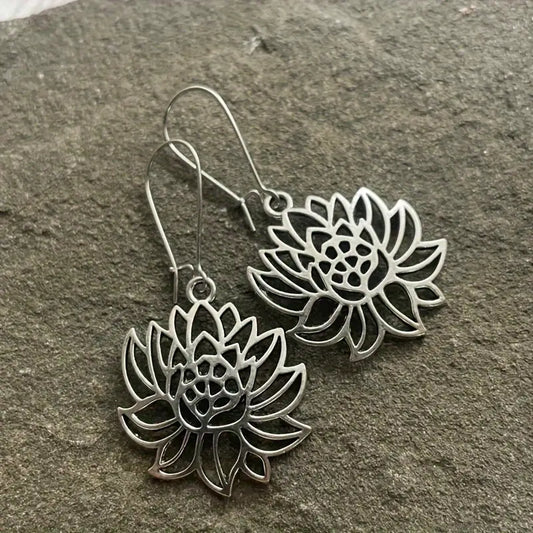 Lotus Flower Earrings