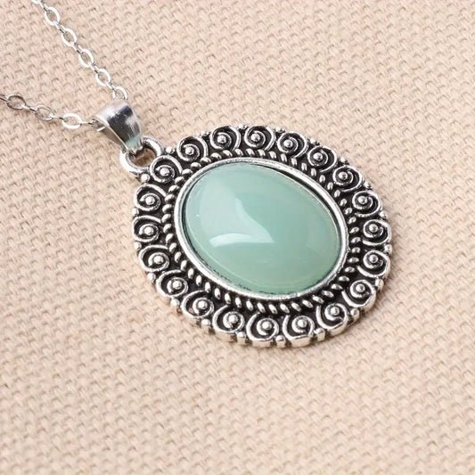 Oval Resin Pendant