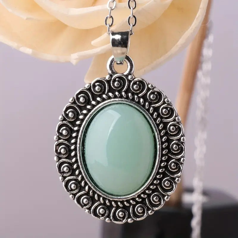 Oval Resin Pendant