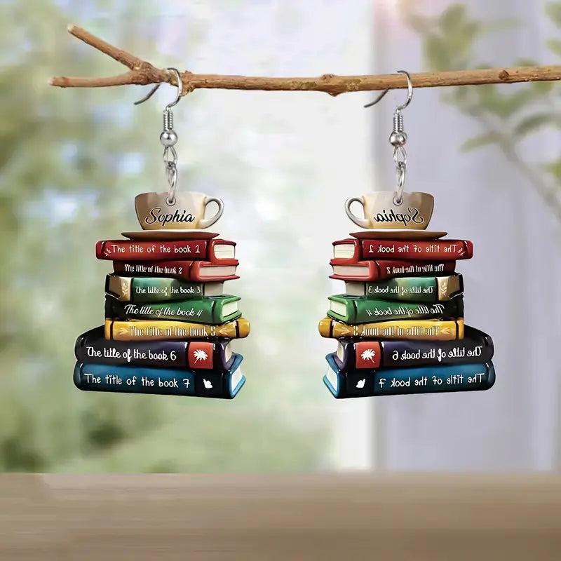 Book Stack Earrings